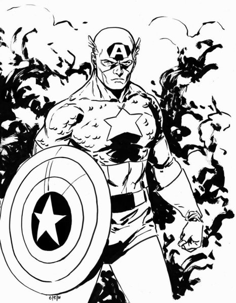 Рисунки для раскрашивания Мстители