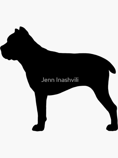 Кане Корсо трафарет