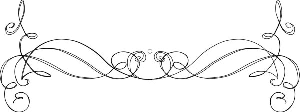 Красивый Вензель на прозрачном фоне