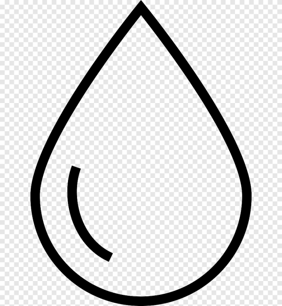 Капля черно белая