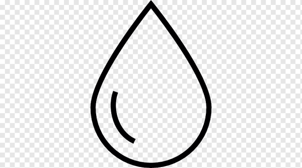 Капля черно белая