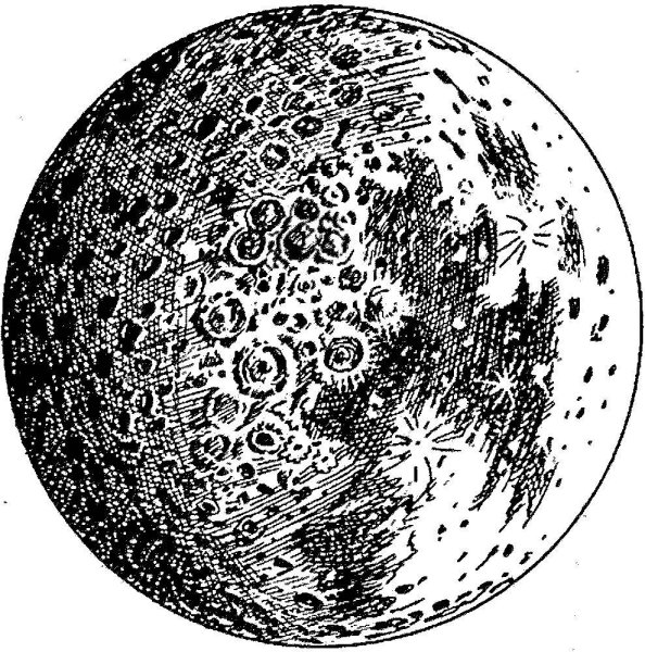 Луна рисунок