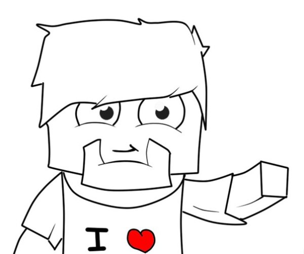 Раскраска РОБЛОКС знак