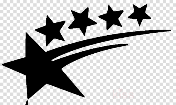 Звезда черная обводка