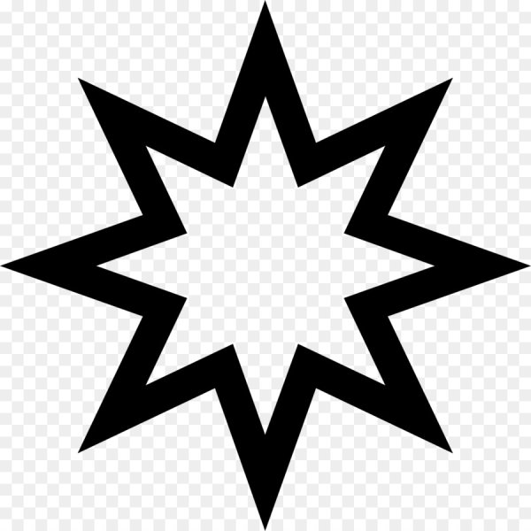 Контур звезды на прозрачном фоне