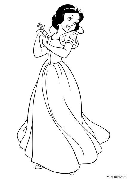 Спящая красавица раскраска