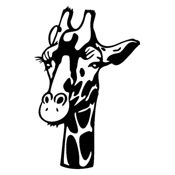 Жирафы трафарет
