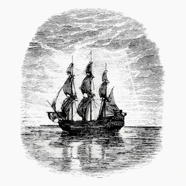 Парусник гравюра