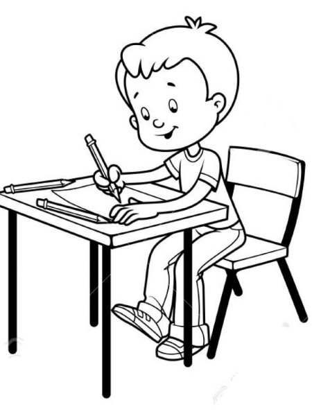 Мальчик за партой
