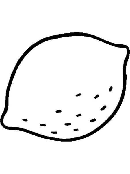 Лимон раскраска для малышей