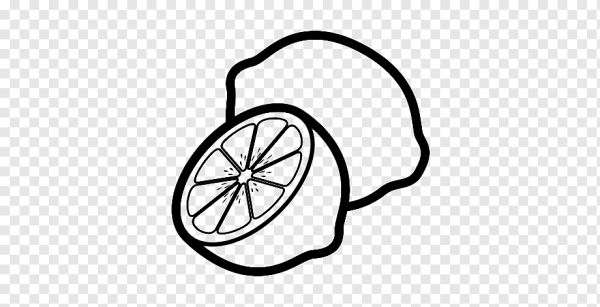 Лимон раскраска