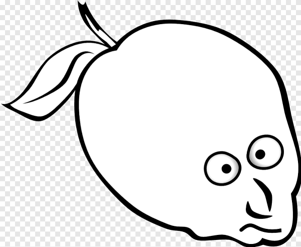 Лимон для раскрашивания