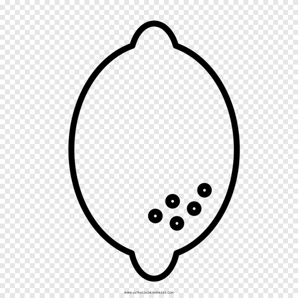 Лимон раскраска для детей