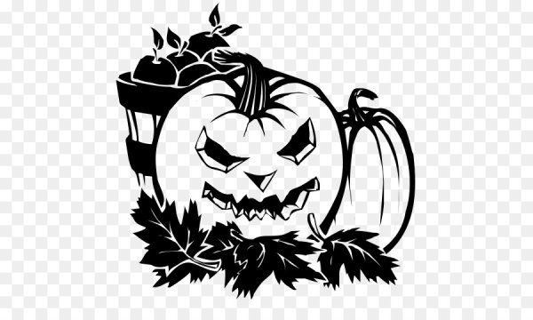 Хэллоуин черно белые