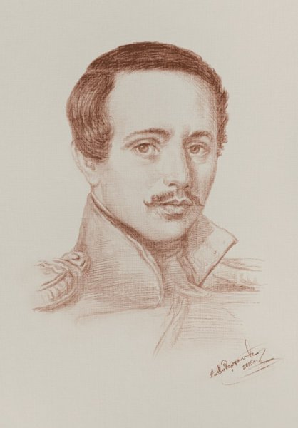 Лермонтов портрет Графика