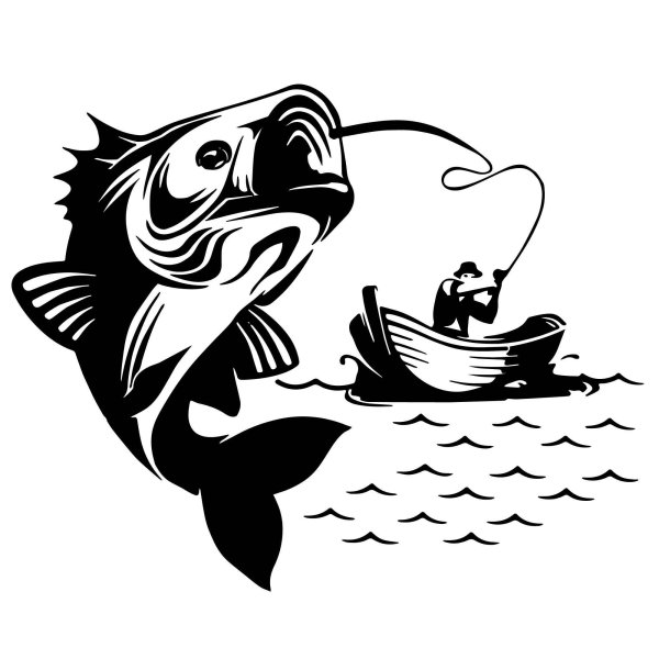 Логотип рыбалка