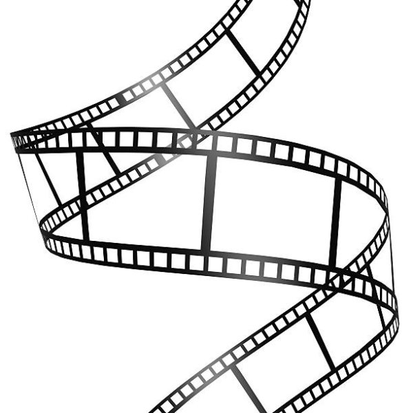 Кинолента на прозрачном фоне