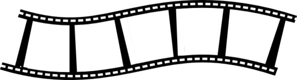 Лента кинематографа на прозрачном фоне