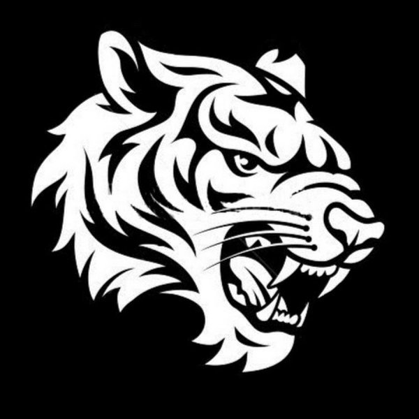 Трафарет тигра