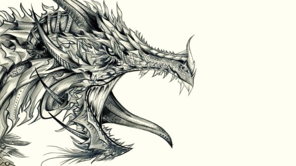 Рисунок дракона для срисовки