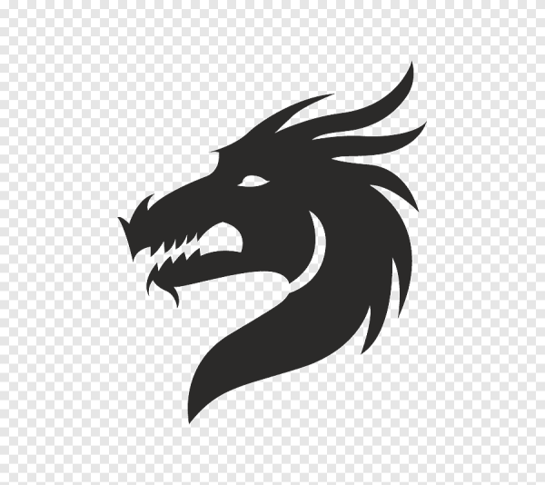 Трафарет дракона