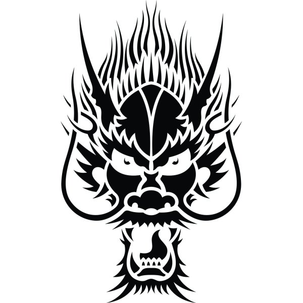 Силуэт морды дракона