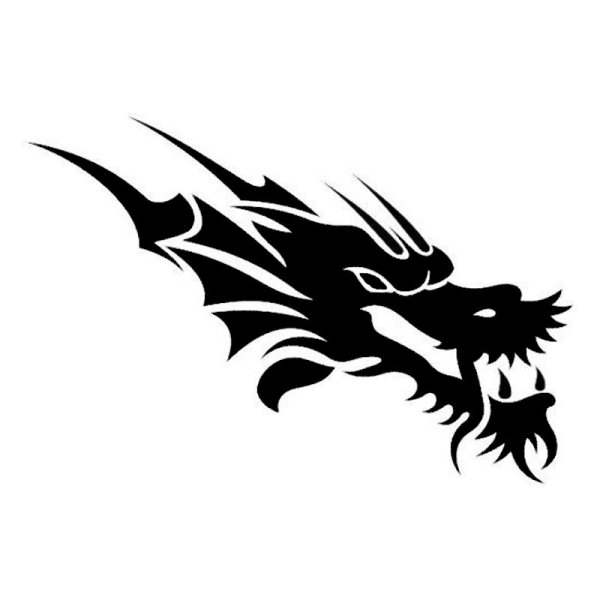 Наклейка на авто - дракон