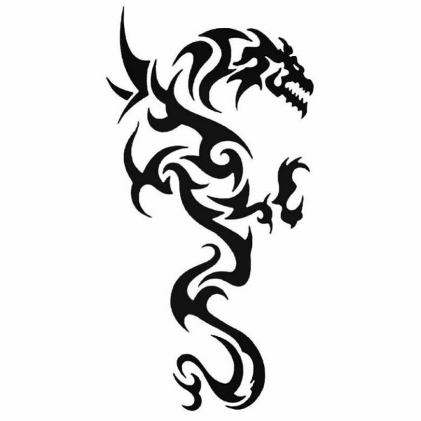 Дракон тату эскиз