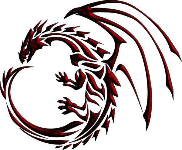 Стилизованное изображение дракона