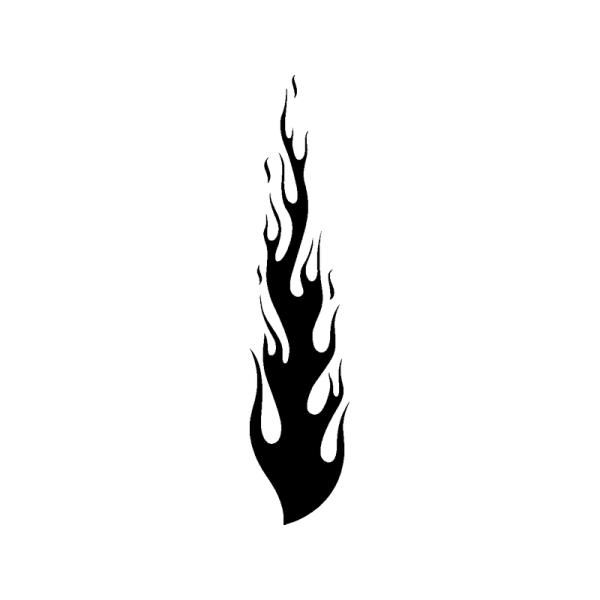 Трафарет пламя