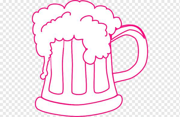 Кружка пива трафарет