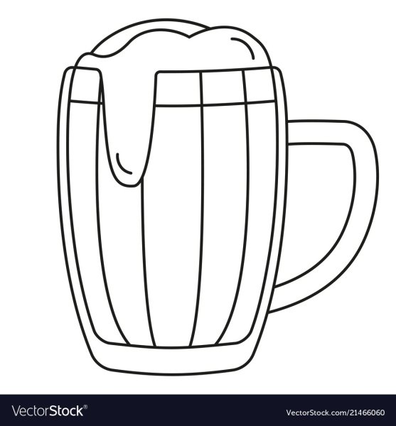 Пивная Кружка раскраска