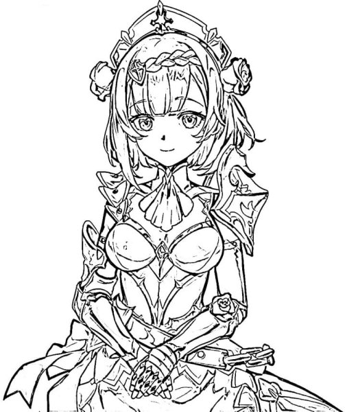 Раскрашивать Геншин Импакт