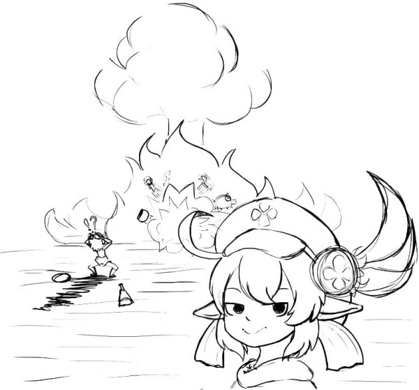 Раскраски Genshin Impact Паймон