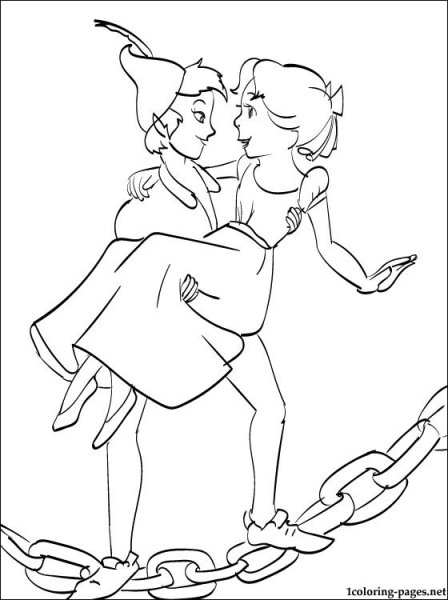 Питер Пэн срисовать