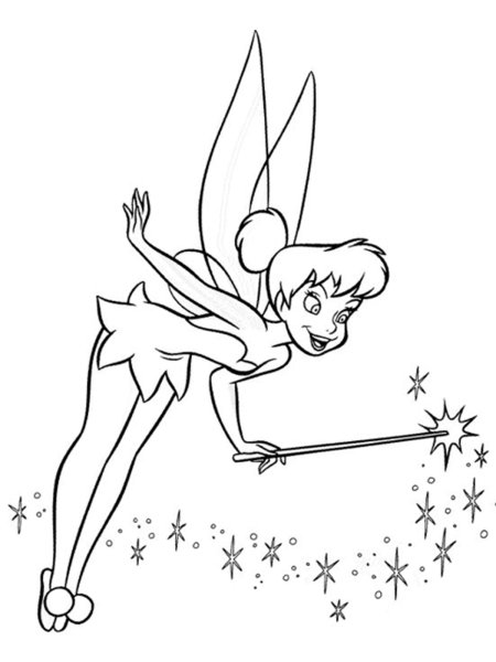 Питер Пэн и Венди раскраска