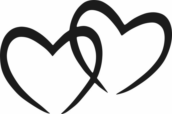 Два сердца контур