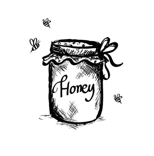 Мед рисунок карандашом