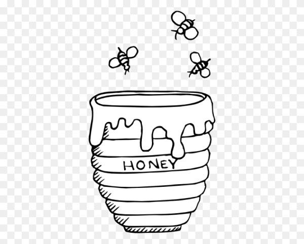 Мед раскраска для детей