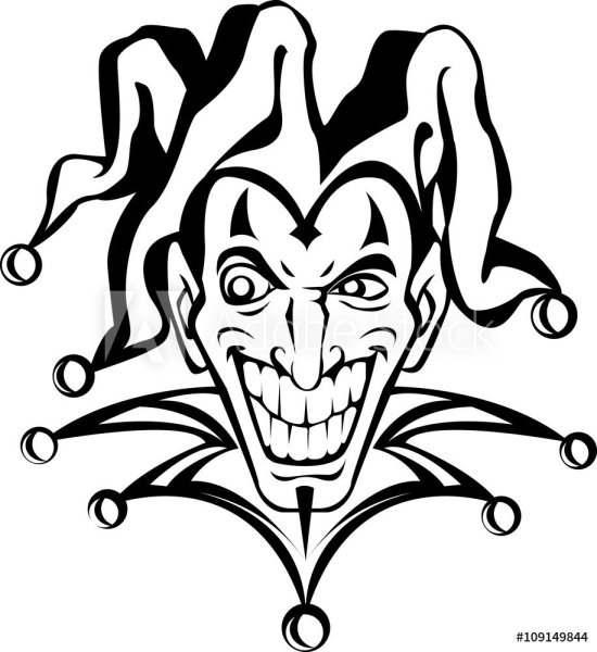 Шут трафарет