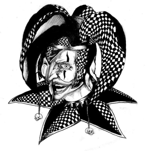 Шут тату эскиз