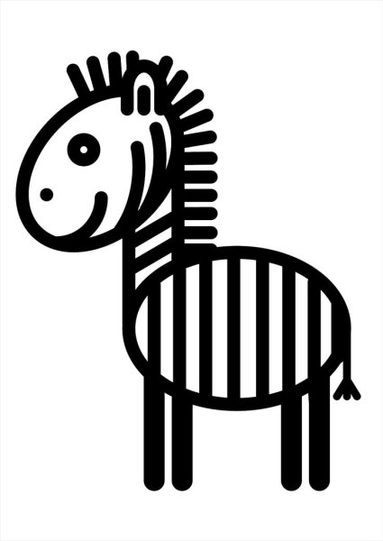 Черно белые карточки для новорожденных Монтессори