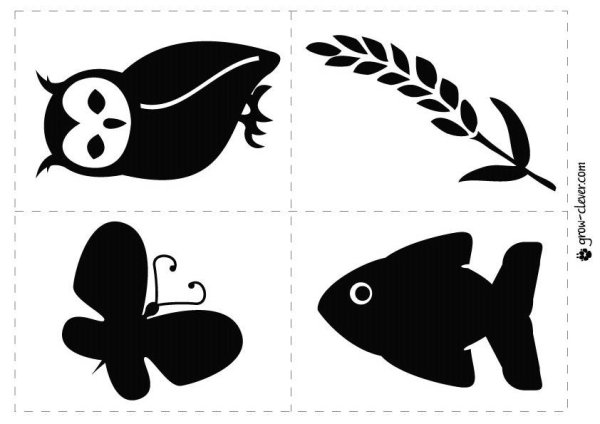 Рисунки для младенцев черно белые