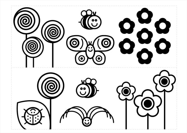 Карточки Монтессори для новорожденных