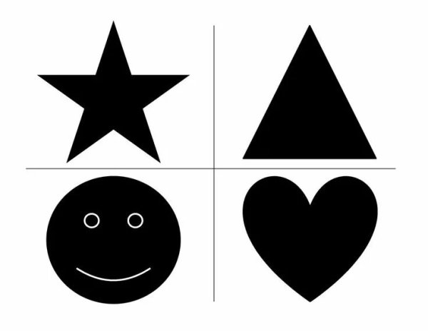 Черно белые фигуры