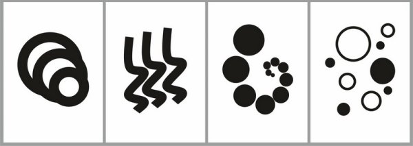 Черно белые карточки для новорожденных Монтессори