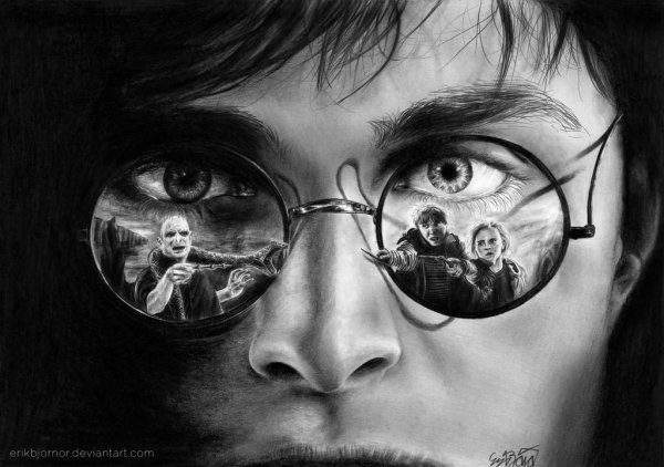 Гарри Поттер обложка книги рисунок