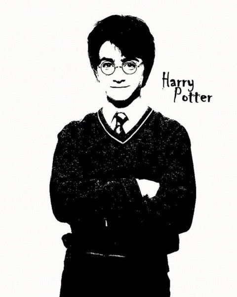 Гарри Поттер трафарет