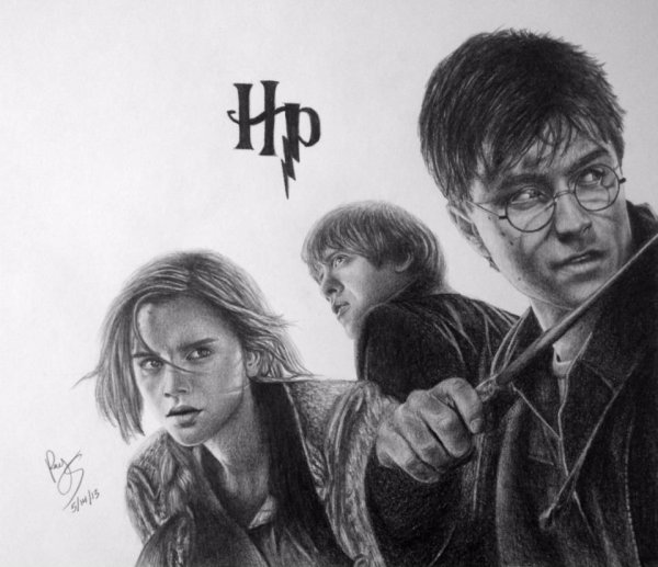 Дэниел Рэдклифф Гарри Поттер арт