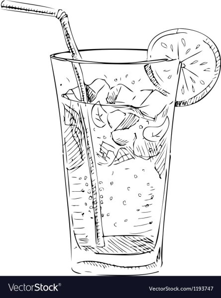 Холодные напитки раскраска для детей